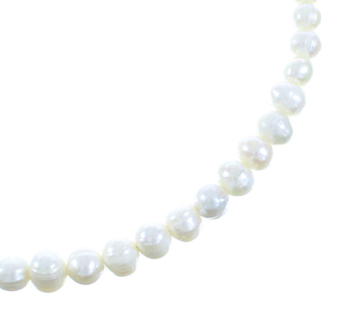 Fresh Water Pearl Sterling Silver Bead Necklace AX102120